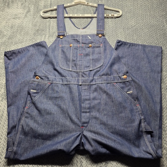Montgomery Ward Other - Vintage Montgomery Ward Sanforized Denim Bib Overalls Men's 42x29 Union Made USA